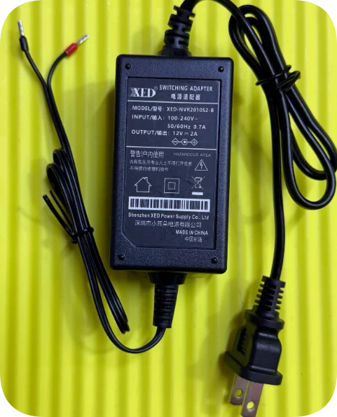 *Brand NEW*XED Indoor Surveillance (Dual-Wire DC Output) DC 12V, 2A, 24W XED-SN2013S Power Adapter Power Suppl